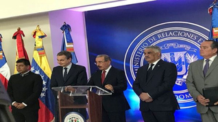 Danilo Medido, presidente dominicano, foi um dos mediadores do diálogo entre governo e oposição venezuelanos / Foto: Telesur/Madelein García