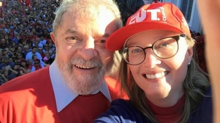 Lula e a deputada Maria do Rosário. Foto: Reprodução