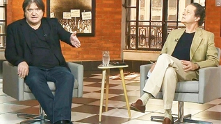Pedro Serrano, entrevistado por Juca Kfouri, na TVT: 'Estamos tratando da nossa alma, como sociedade, do nosso espírito, da nossa história, do nosso lado sombrio'. Foto: TVT/Reprodução