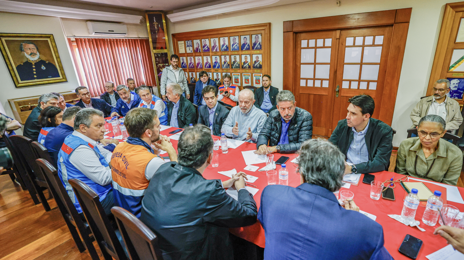 Principais lideranças nacionais foram reunidas por Lula para ajudar o estado. Foto: Ricardo Stuckert
