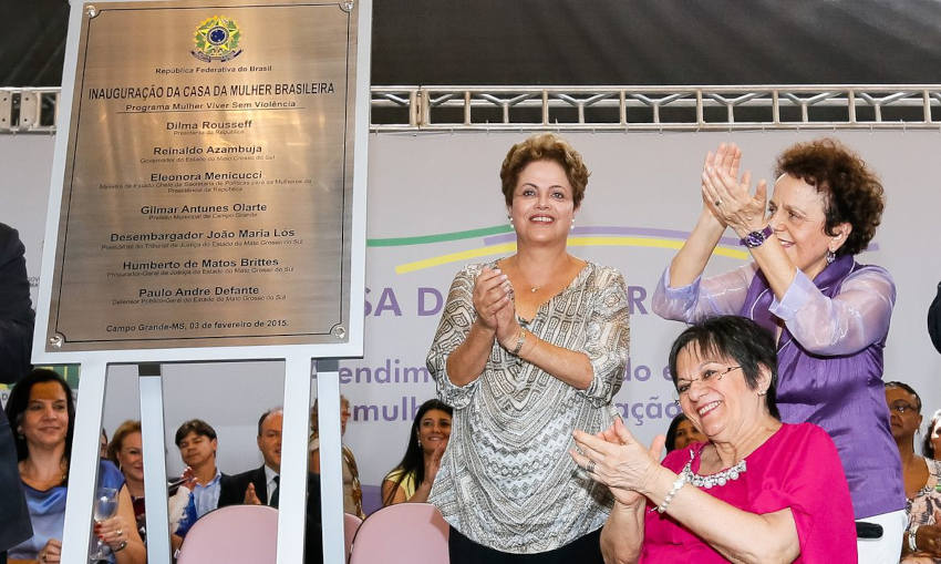 Presidenta Dilma inaugura a primeira Casa da Mulher Brasileira, em Cuiabá (MT). | Foto: Roberto Stuckert Filho