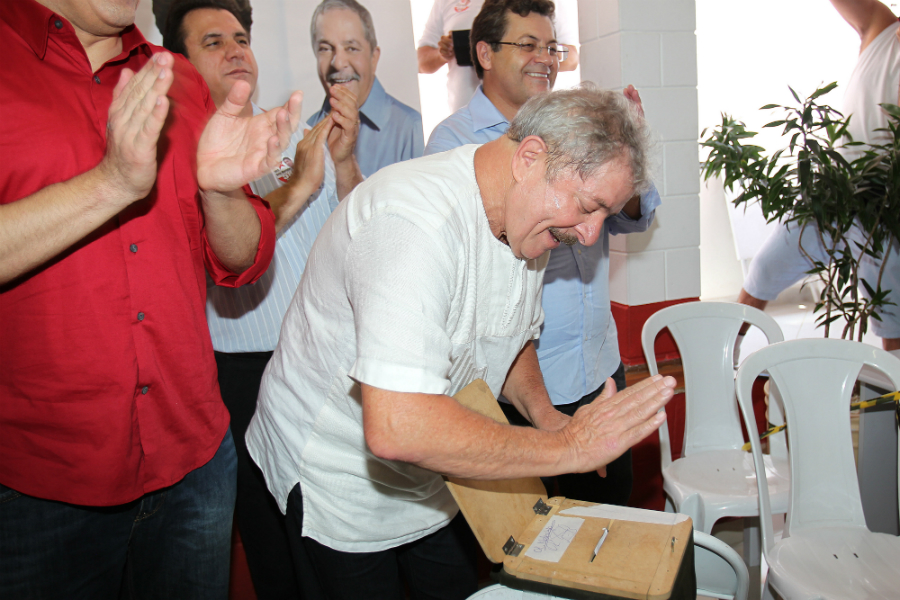 "A eleição no PT mostra a força do partido", afirma Lula no PED