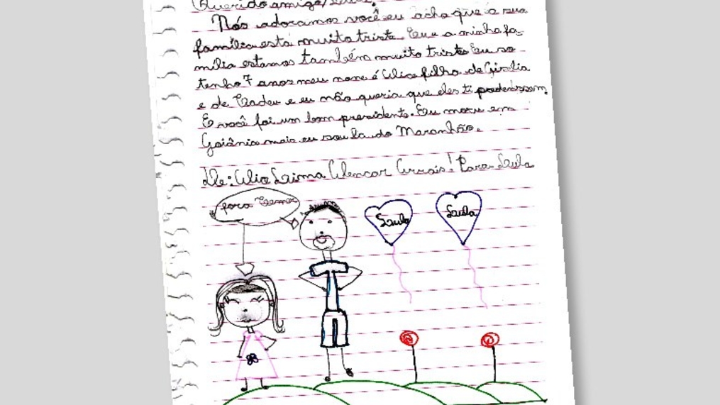 Alice, 7 anos: ‘Querido Lula, acho que sua família está muito triste. A minha também’