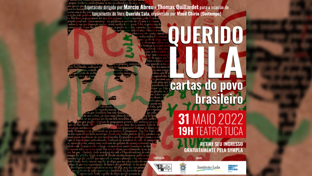 Livro “Querido Lula”: artistas darão voz a cartas em lançamento