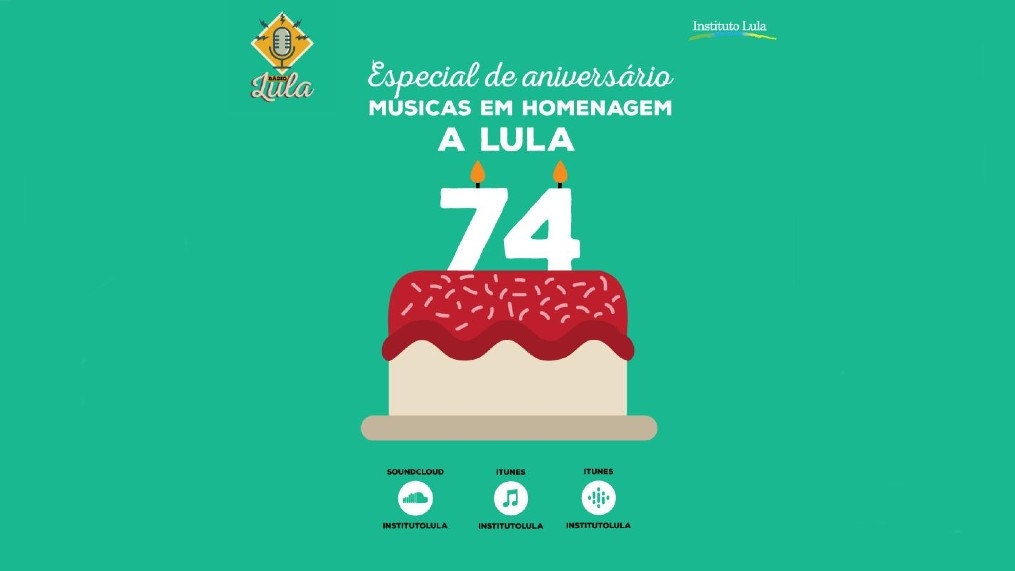 Artistas gravam podcast de feliz aniversário a Lula