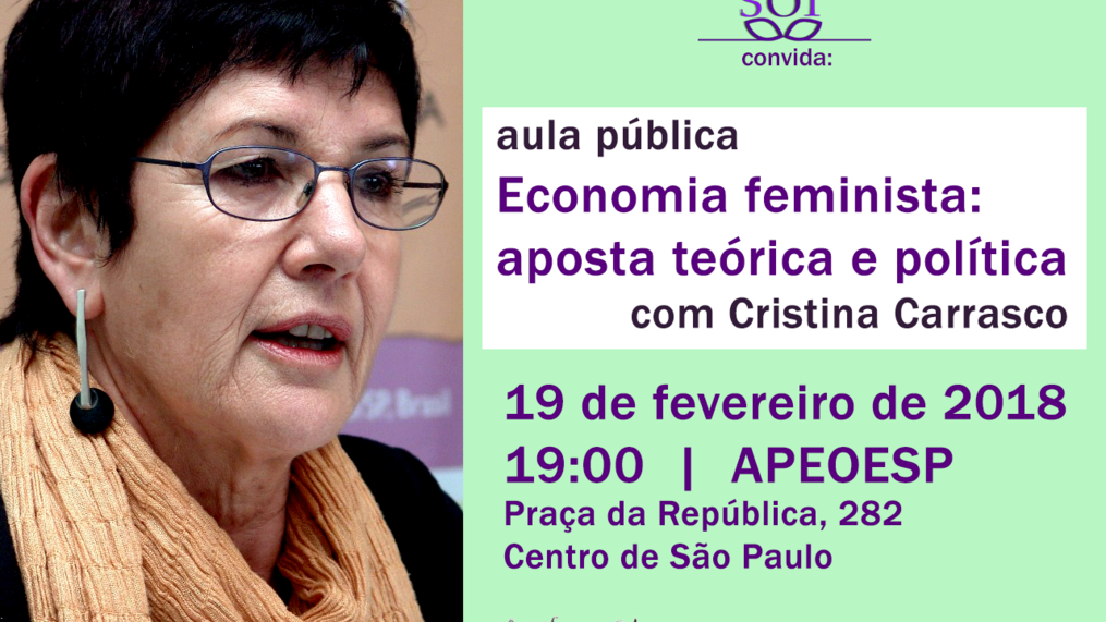 Aula pública de economia feminista: aposta teórica e política