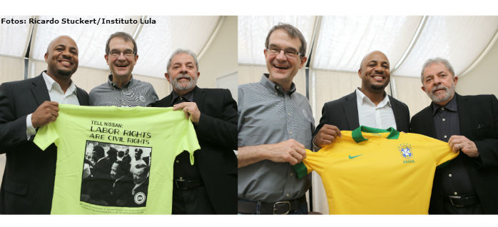 Dirigentes da UAW visitam Lula