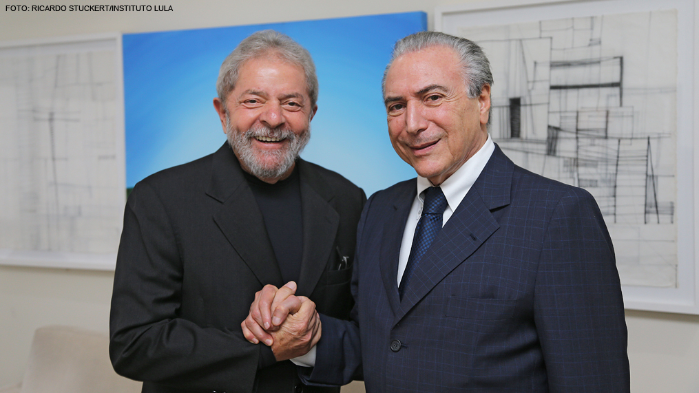 “Encontrei nele um entusiasmado pela reforma política”, diz Temer sobre reunião com Lula