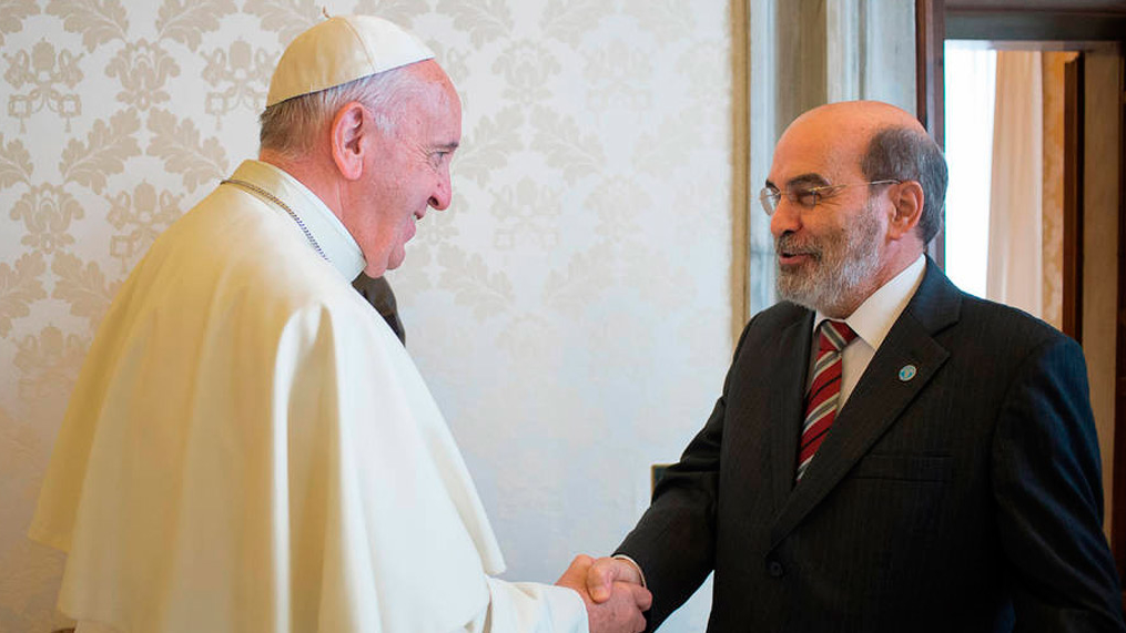 Graziano e papa conversam sobre desenvolvimento e segurança alimentar