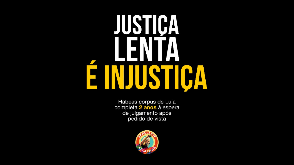 Habeas Corpus de Lula aguarda há dois anos no STF