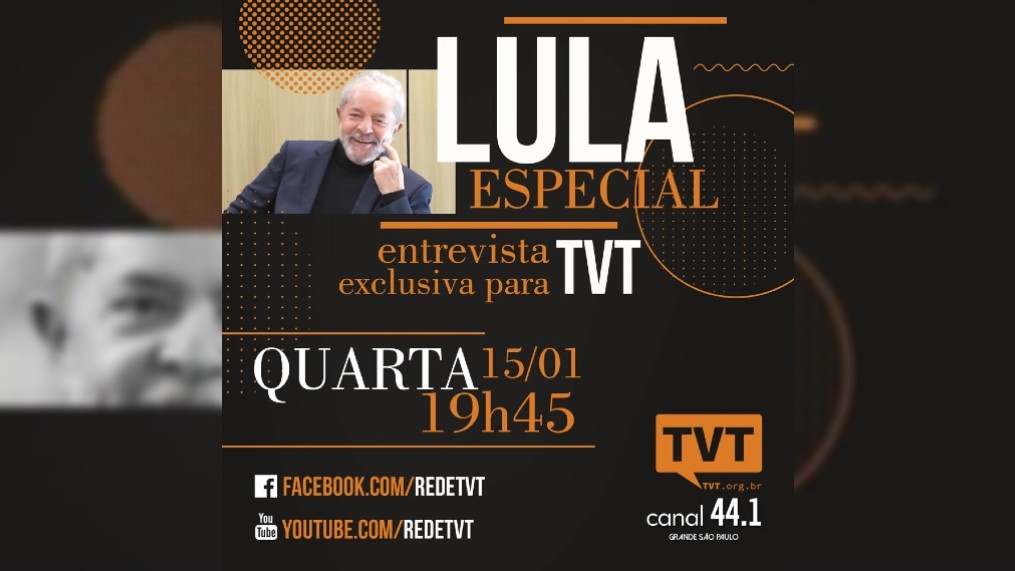 Lula fala à TVT fala sobre desafios da democracia
