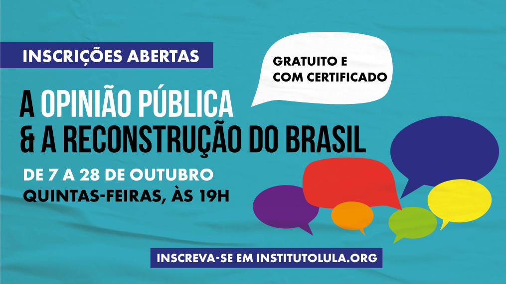Inscreva-se: Opinião pública e a reconstrução do Brasil