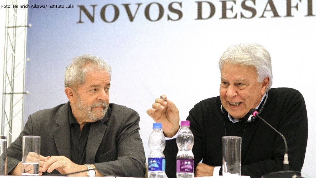 Instituto Lula promove debate com Felipe González