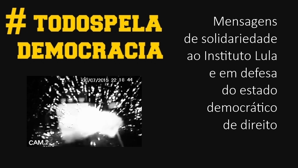 Instituto Lula recebe manifestações de solidariedade