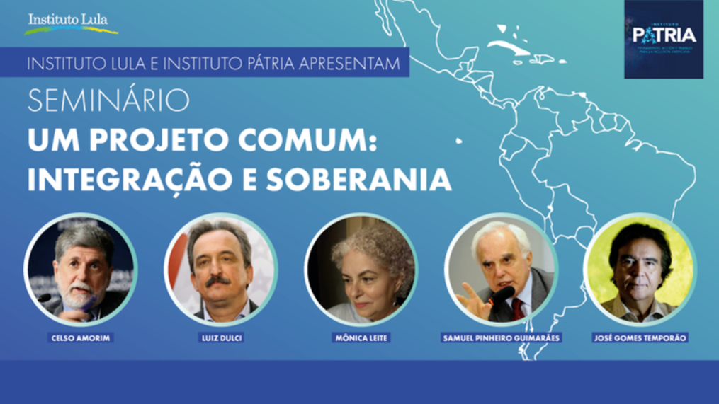 Seminário inaugura parceria entre Institutos Lula e Pátria