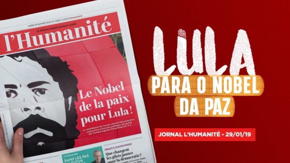 Jornal francês L’Humanité pede Nobel da Paz a Lula