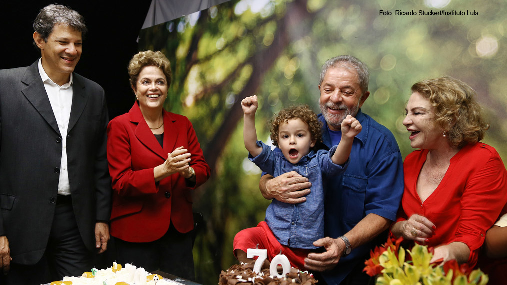 Lula comemora seus 70 anos