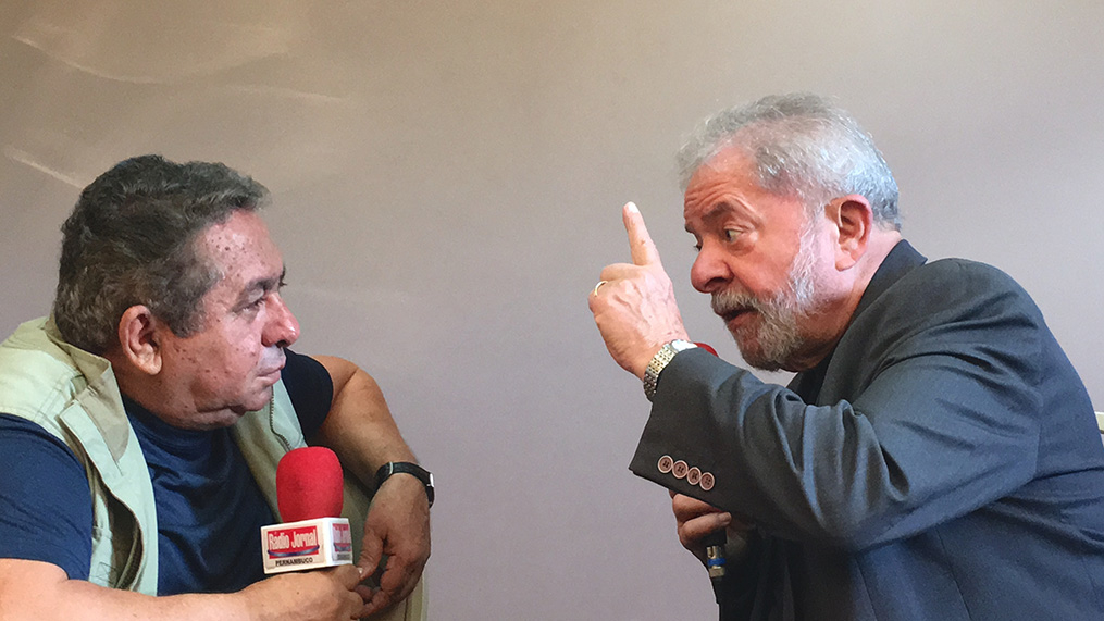 Lula dá entrevista a Geraldo Freire em Pernambuco