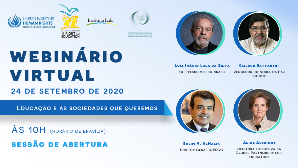Ao vivo: Lula fala no webinário "Educação e as sociedades que queremos"