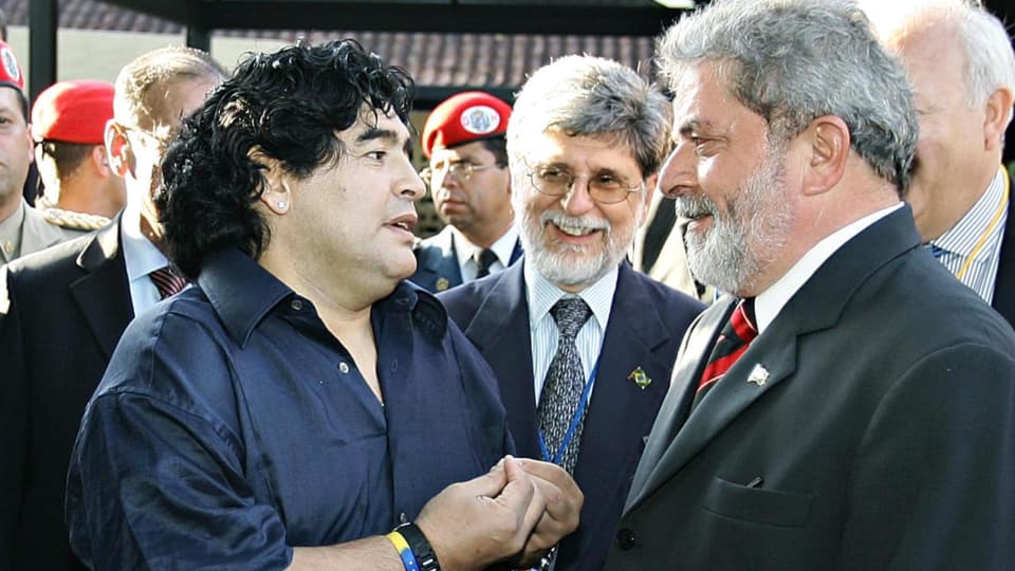 Lula e Dilma lamentam a morte do genial Maradona