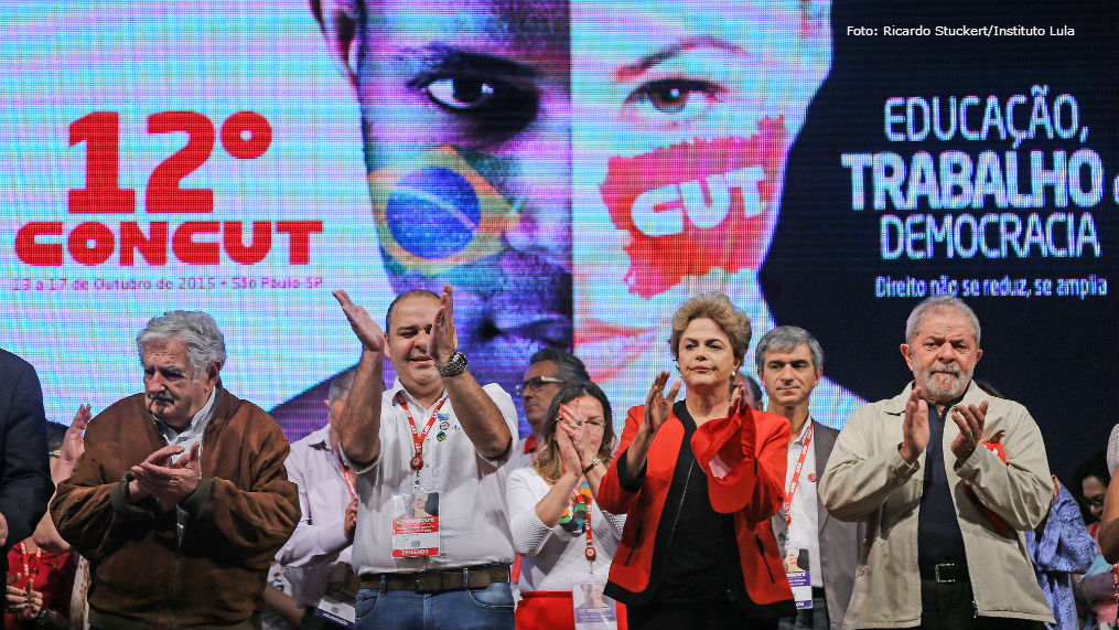 Lula e Dilma no 12º Concut: Democracia não se reduz, se amplia