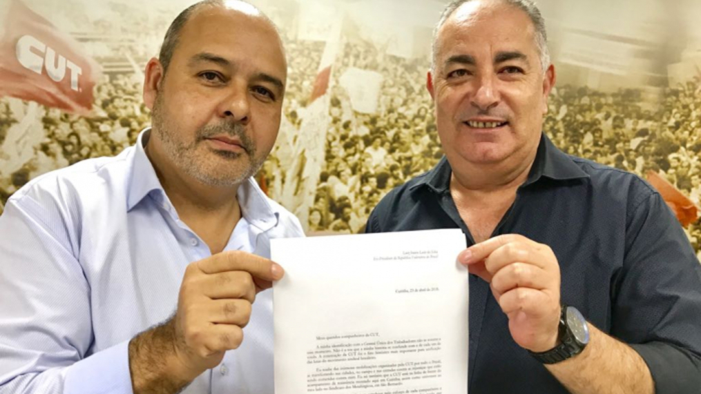 Lula em carta: ‘minha identificação com a CUT não se resume a esse momento'