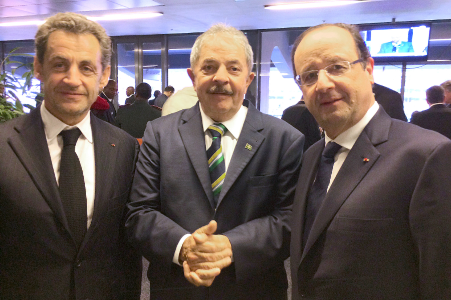 Lula encontra Hollande e Sarkozy