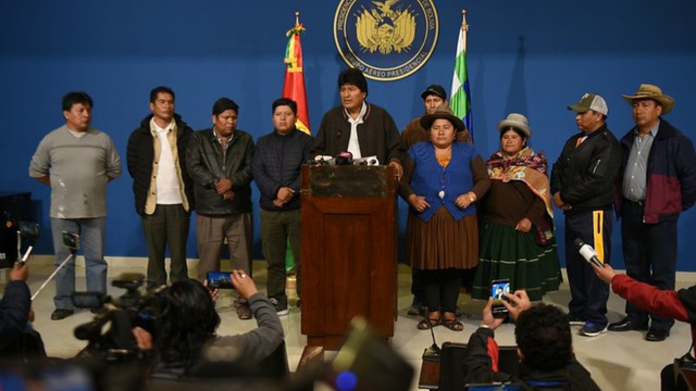 Lideranças sul-americanas denunciam golpe contra Evo