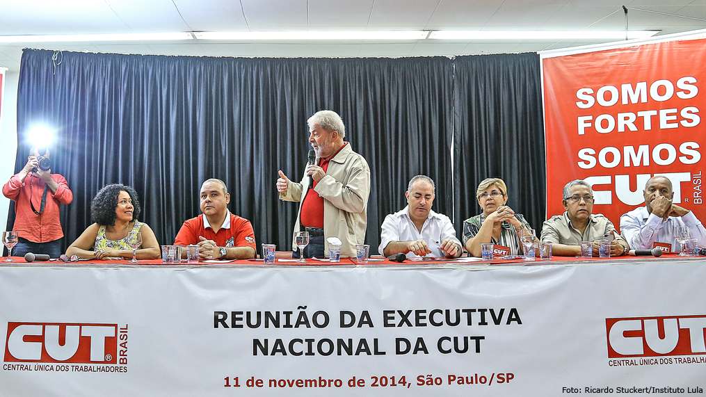 Lula participa de reunião com executiva da CUT em São Paulo