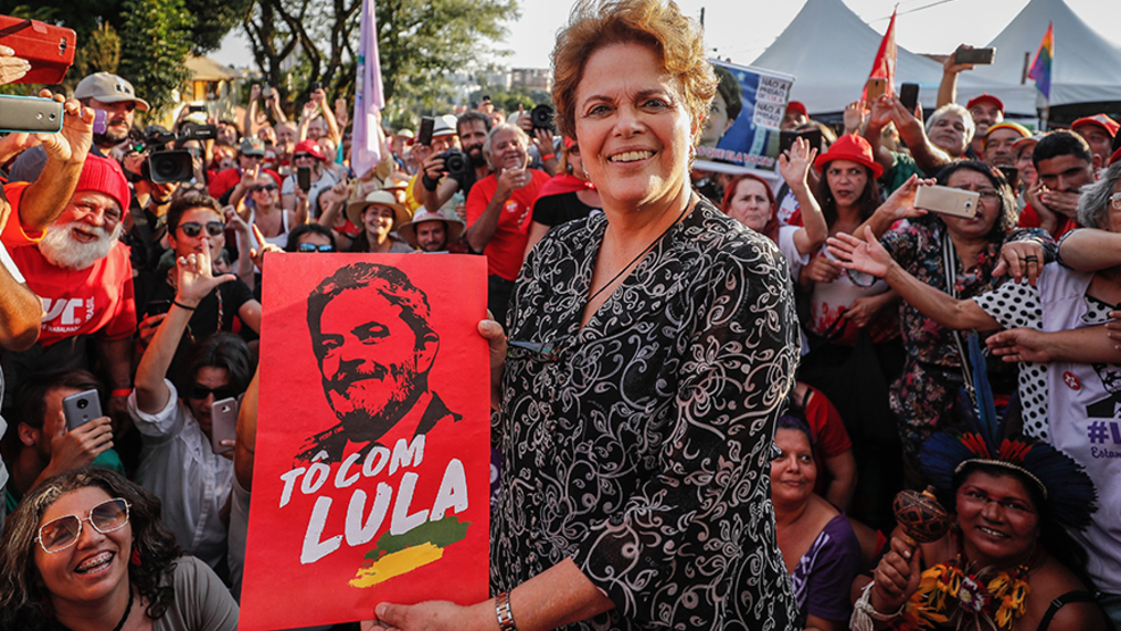 Lula representa a ideia de outro Brasil possível, diz Dilma