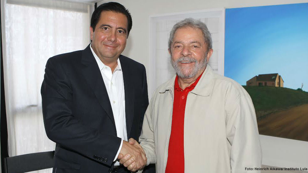 Lula se encontra com Martín Torrijos, ex-presidente do Panamá