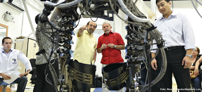 Lula visita projeto “Andar de Novo” de Miguel Nicolelis