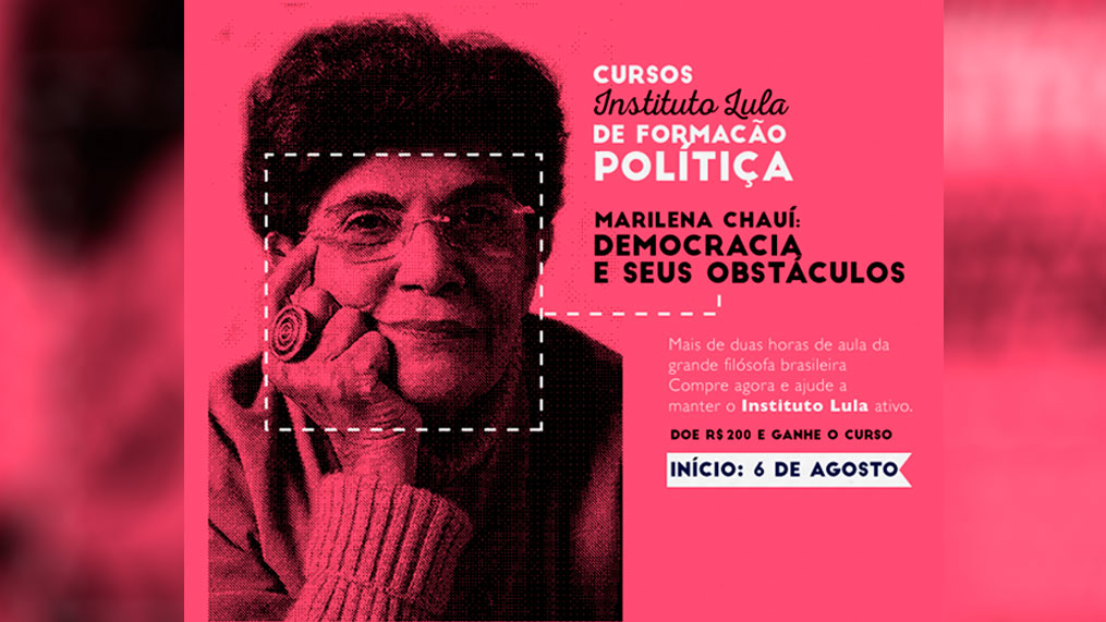 Marilena Chaui ensina "Democracia e seus obstáculos"