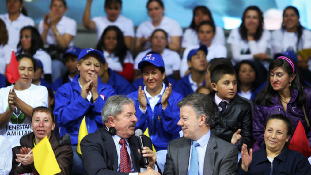 Presidente da Colômbia agradece apoio de Lula a processo de paz