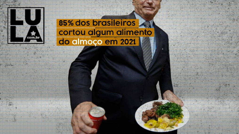 Sem almoço: 85% dos brasileiros cortou comida em 2021