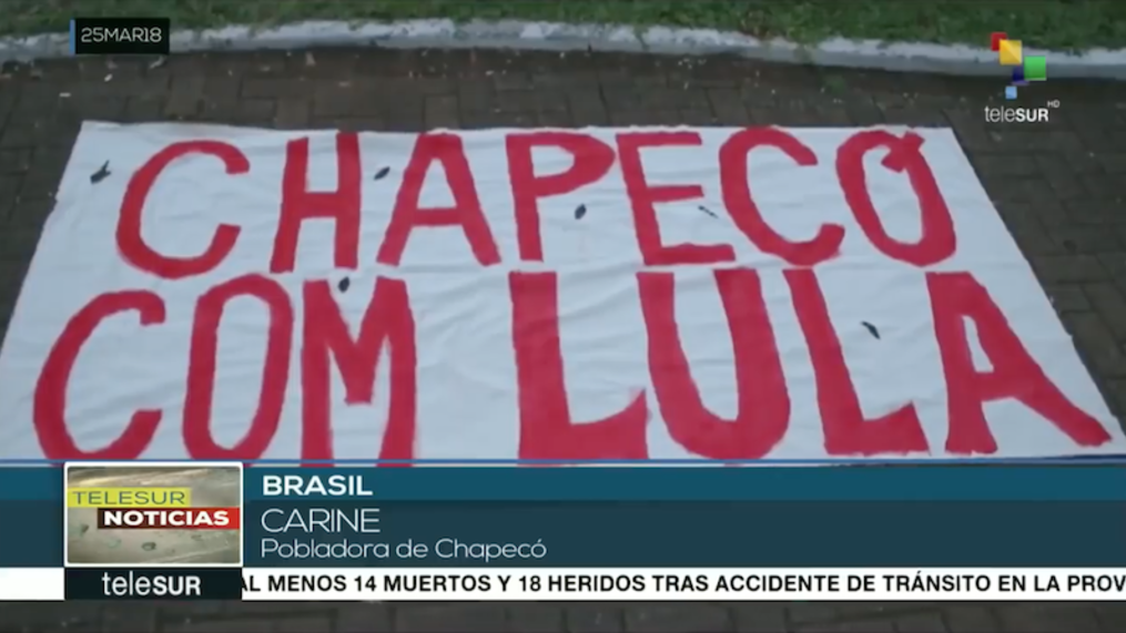Telesur denuncia os atentados à Caravana Lula Pelo Sul